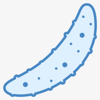 A Cucumber Is A Straight Line That Slowly Curves Inward - Clip Art #5128744