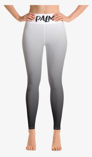 Black/white Gradient Supersoft Leggings - Yoga Pants #5130341