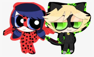 Ladybug And Cat Noir By 22funday - Miraculous Ladybug Powerpuff Girls #5131860