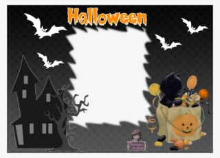 5 Molduras Em Png Para Facilitar O Encaixe Das Fotos, - Convite Halloween Para Editar #5132332