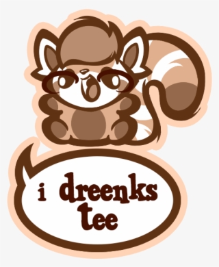 The Tea Lover Red Panda - Cartoon #5134590