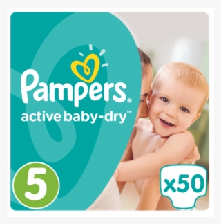 Pampers - Active Baby 64 Nappies - Size 5 Giant Pack #5134801