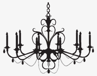 Chandelier Clipart Easy - Stickalz Llc Chandelier Vinyl Wall Art Decal Sticker #5135893