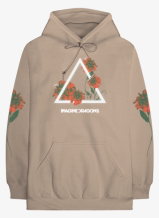 Floral Logo Tan Hoodie - Countdown Hooded Sweatshirt #5138909