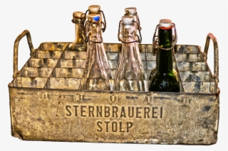 Beer Box, Metal Case, Bottle, Beer Bottles - Stern Brauerei Stolp #5138966