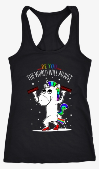 Be You The World Will Adjust Gay Pride - Dog Lover And Runner Tank Top - Can't Jog Without Dog #5138968