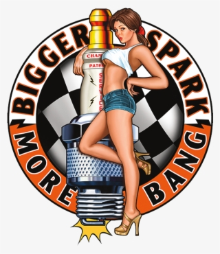 This Bigger Sparks Plasma Metal Sign Comes From The - Pin-up Model #5140503