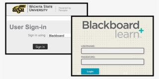 Sign In To Panopto Using Blackboard Option - Wichita State University #5141847