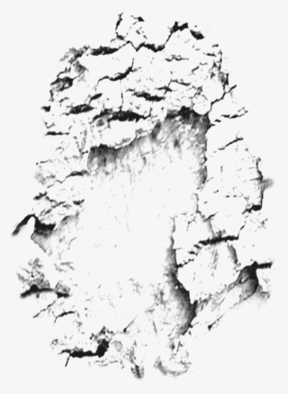 Broken Wall Cracks Black Png Shatter - Wall Peeling Png #5142912