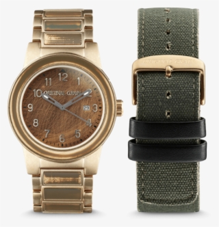 Original Grain Military Barrel 42mm Brigade/canvas - Original Grain Watches The Barrel #5147636