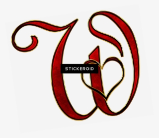 Valentine Capital Letter W - Letter #5152466