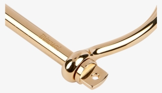 Gold Plated Screw Cuff - Wood #5153671