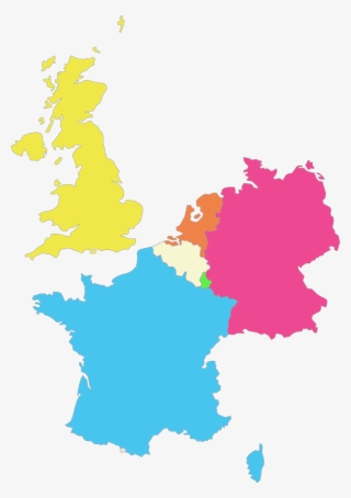 France, Geography, Europe, Netherlands - Blinde Kaart Belgie En Buurlanden #5154268