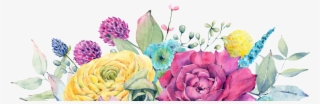 Hand Painted Flowers Blooming Flowers Png Transparent - Watercolor Painting #5155675