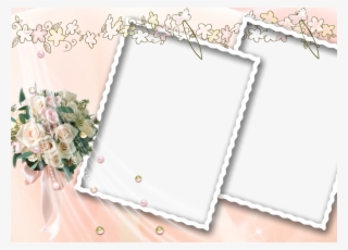Wedding Frame Photoshop Psd Templates - Molduras De Fotos Romanticas De Casamento #5163930