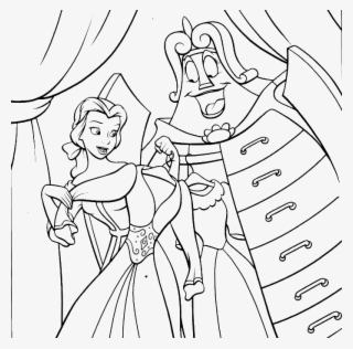 Princess Belle Choose Clothes Coloring For Kids - Adult Disney Coloring Pages For Princess Belle #5164457