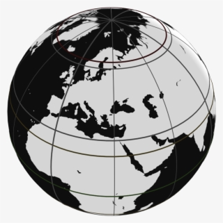Height - Outline Europe On Globe Map #5169355