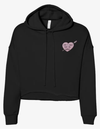 Emo Girls Run The World Crop Hoodie - Hoodie #5171895