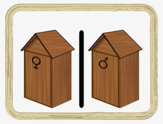 Unisex Public Toilet Outhouse Bathroom - Toilet #5172331