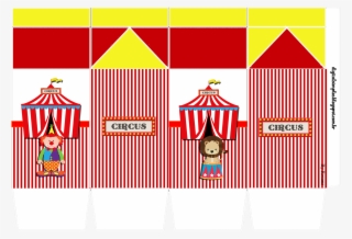 Caixinha Milk Tema Circo - Caixa Milk Do Circo #5172334