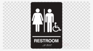 Cosco 98035 Restroom Sign,9 X 6in,wht/bk,vinyl,eng - Unisex Bathroom Sign #5172681