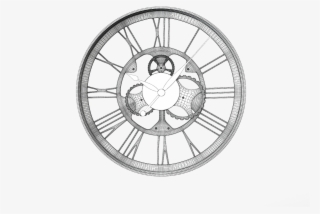 Wall Clock Gear - Sport Car Tire Vector #5174441