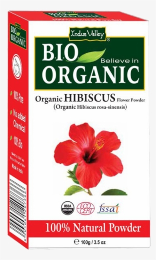 Bio Organic Hibiscus Flower Powder - Indus Valley 100% Organic Soft Black Henna Hair Color #5176004