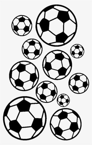 Sticker Football Ballons Ambiance Sticker Kc10587 - White/multi Coloured Footballs Ribbon - 24mm X 25m #5177825