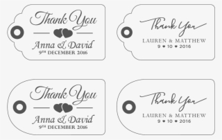 Wedding Thank You Tag Weengrave - Design #5179094