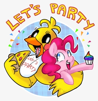 Let's Party Png Graphic Transparent Stock - Let's Party Toy Chica Fnaf #5180229