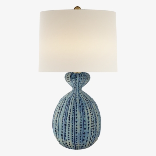 Gannet Table Lamp In Pebbled Aquamarine With Lin - Gannet Table Lamp - Pebbled Aquamarine - Aerin #5181630
