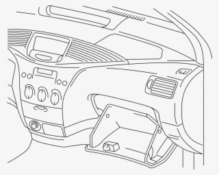 Dashboard,glove Box,dash,car Radio,glove - Car Dashboard Drawing #5182952