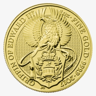 The Queen's Beasts 2017 The Griffin 1 Oz Gold Coin - Currency Gold Coins #5184301