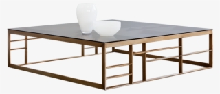 Glaucus Coffee Table - Joanna Brown Glass Square Occasional Table Set #5184600