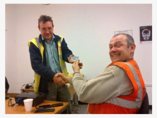 Brogan Group Presented With Green Card Award From John - Senior Citizen #5185476