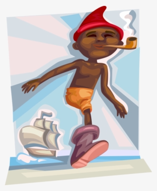 Vector Illustration Of Fable Characters Saci Perere, - Nonsensova Basnicka Po Slovensky #5186732