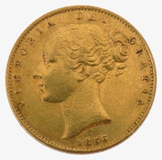 Pre-owned 1856 London Mint Victoria Shield Full Sovereign - Sovereign #5187805