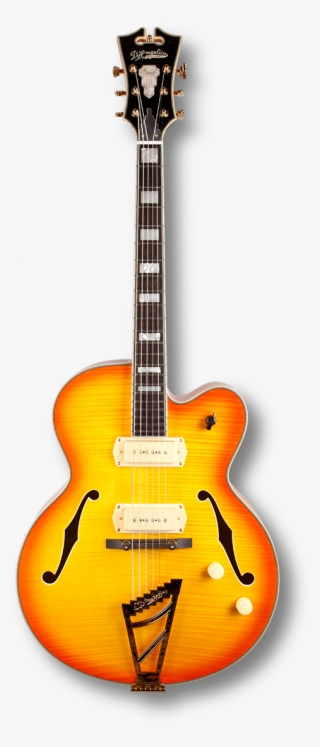 Jual Dangelico Archtop P-90's Sunburst Daex59sb Us14050395 - D'angelico Ex-59 Hollowbody Electric Guitar Sunburst #5190093