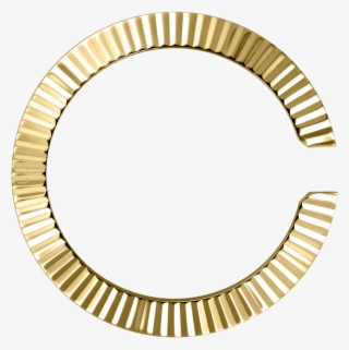 Sunburst Yellow Gold Ip Stainless Steel Single Time - Label In Brownies #5190583