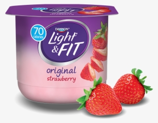 Strawberry Nonfat Yogurt - Light & Fit Yogurt, Nonfat, Strawberry - 5.3 Oz #5191329