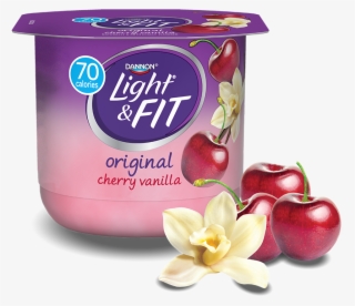 Cherry Vanilla Nonfat Yogurt - Dannon Light & Fit Nonfat Yogurt Toasted Coconut #5191408
