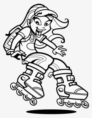 Karol Sevilla Con Patines - Soy Luna Para Colorear #5191514