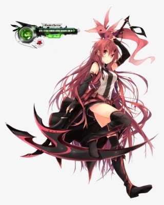 Black Hair Anime Guy - Anime Girl Scythe Png #5192594