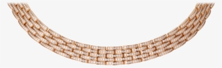 Maillon Panthère Thin Necklace, 5 Diamond-paved Rowspink - Maillon Panthère Thin Necklace 5 Diamond Paved Rows #5193869