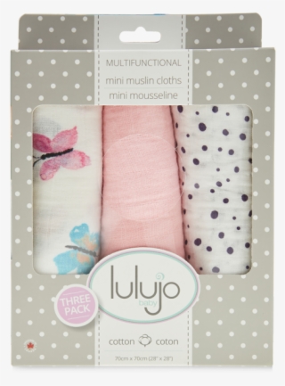 Pink Butterfly Muslin Receiving Blanket Set - Pink Butterfly Muslin Blankets #5194938
