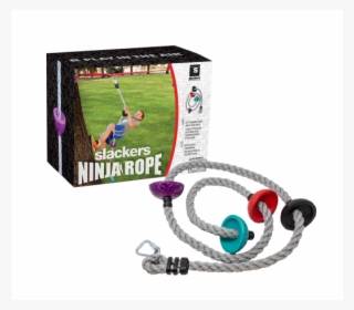 Slackers Ninja 8' Climbing Rope Obstacle W/ Foot Holds - Dynamic Rope #5197549