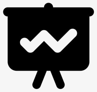 This Logo Is Rectangular, With A Line Chart And Statistics - Statistics #5197897