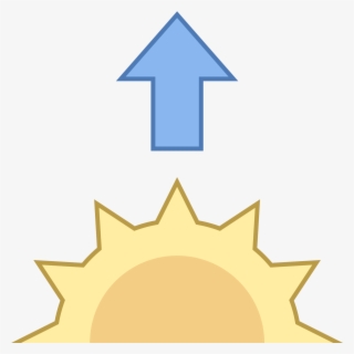 It's A Sun Peaking Halfway Up Over The Horizon - Icon #5198465