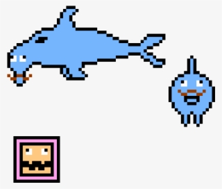 Pink Sheep & Hummie Dolphin - Pixel Art #5198554