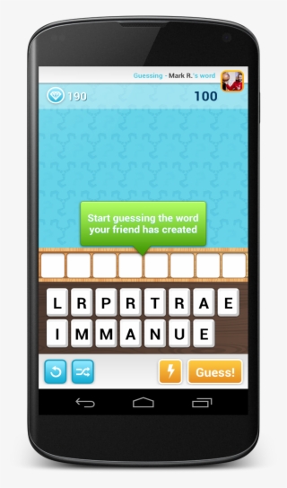 Turn-based Word Game, Whose Basic Gameplay Takes A - Smartphone #5199704